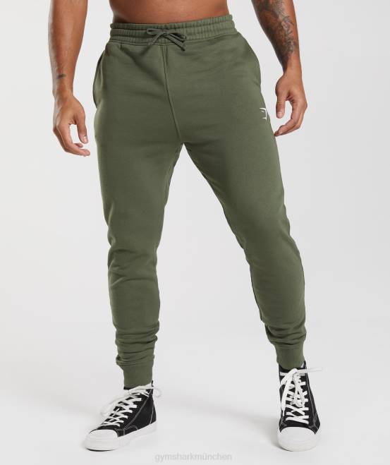 Kernolive Kleidung Gymshark Männer Wappen-Jogger 04P81060