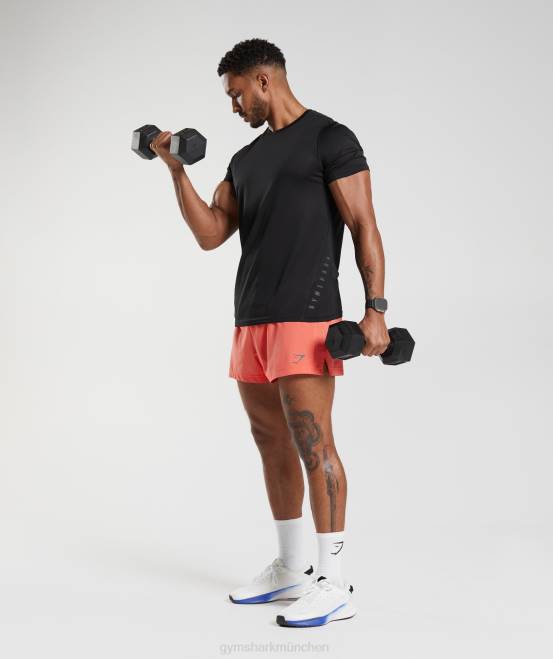 Luft- und Raumfahrtorange Kleidung Gymshark Männer Sport-Lauf-Shorts, 3 Zoll 04P8526