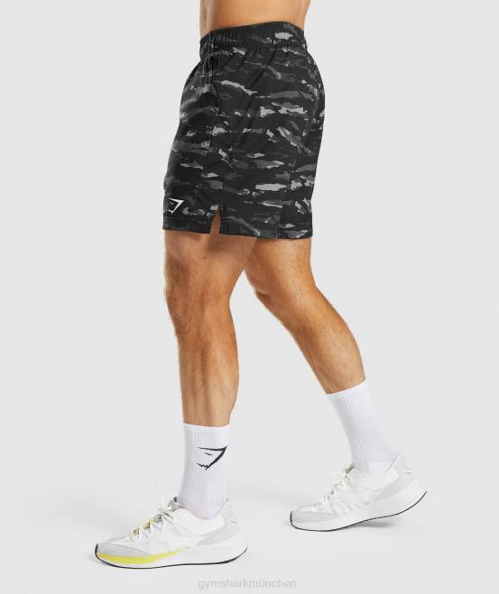 Onyxgrau Kleidung Gymshark Männer Sportshorts 04P8528