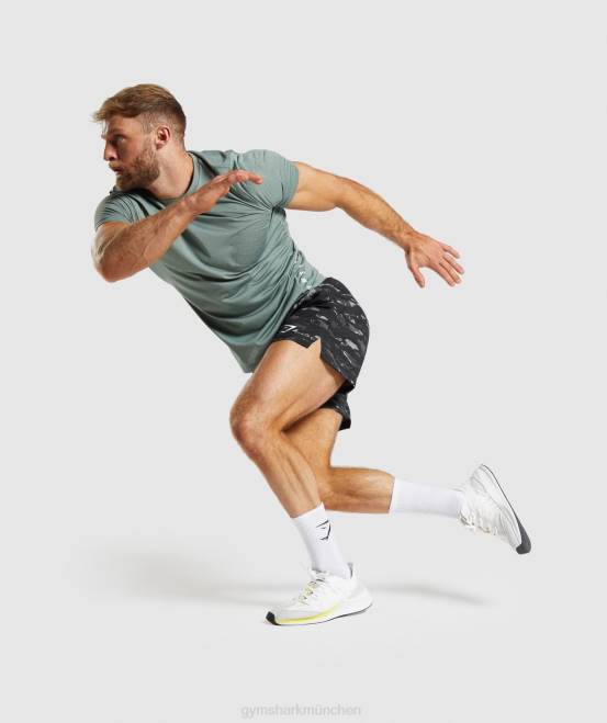 Onyxgrau Kleidung Gymshark Männer Sportshorts 04P8528