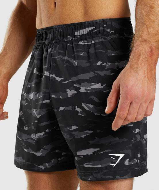 Onyxgrau Kleidung Gymshark Männer Sportshorts 04P8528