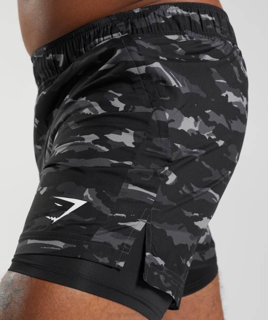 Onyxgrau/Schwarz Kleidung Gymshark Männer Sport 5