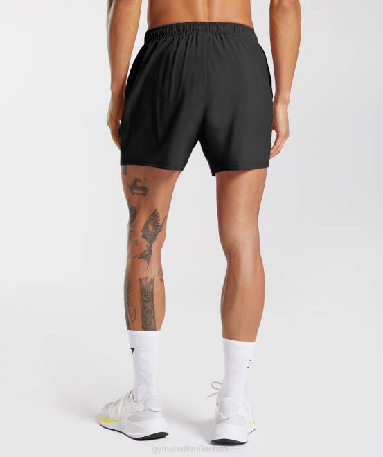 Schwarz Kleidung Gymshark Männer Ankunft 5
