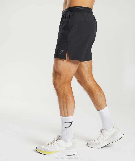 Schwarz Kleidung Gymshark Männer Apex 5