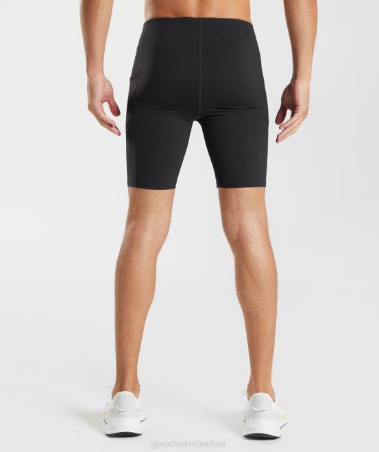 Schwarz Kleidung Gymshark Männer Kontroll-Baselayer-Shorts 04P8561