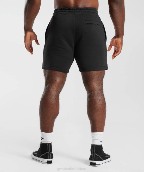 Schwarz Kleidung Gymshark Männer Retrowave-Shorts 04P8536