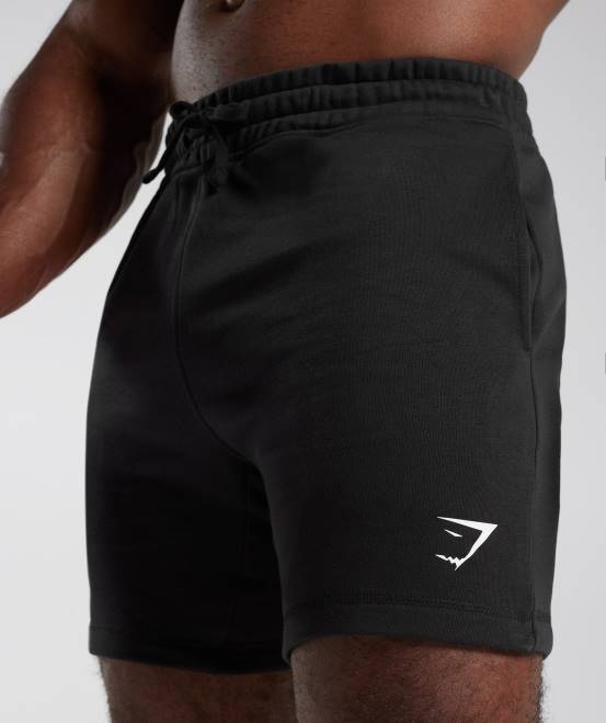Schwarz Kleidung Gymshark Männer Retrowave-Shorts 04P8536