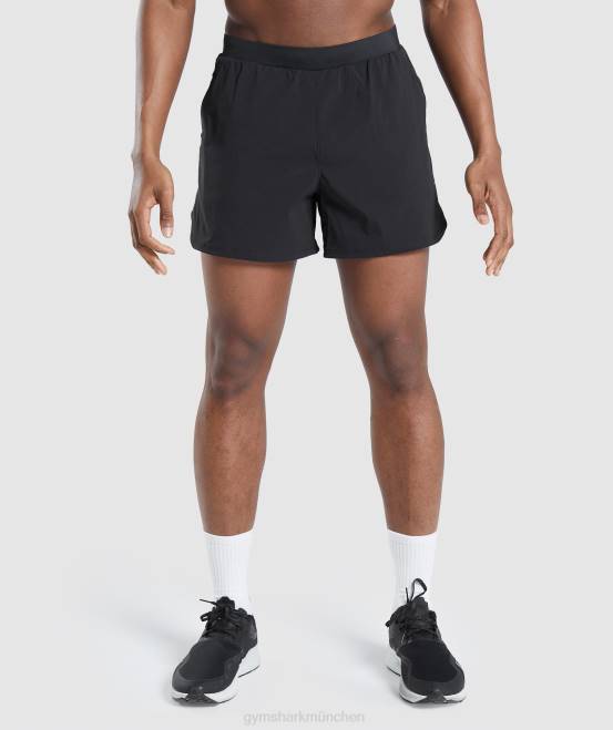 Schwarz Kleidung Gymshark Männer Speed ​​Evolve 5