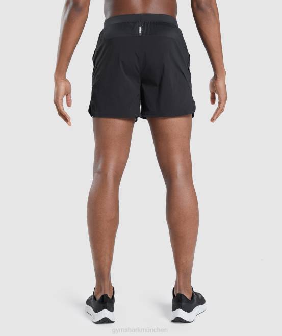 Schwarz Kleidung Gymshark Männer Speed ​​Evolve 5
