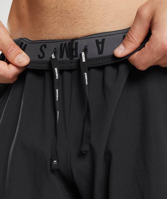 Schwarz Kleidung Gymshark Männer Sportshorts 04P8513