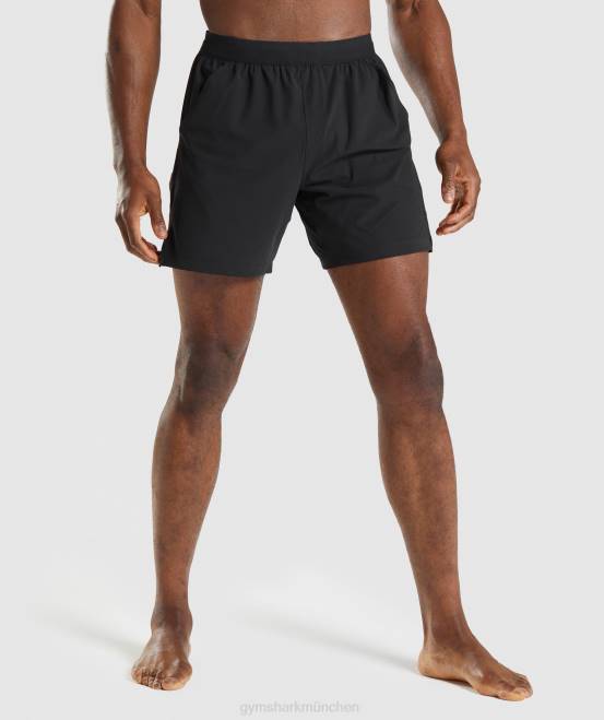 Schwarz Kleidung Gymshark Männer Studio-Shorts 04P8554