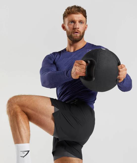 Schwarz/Silhouettengrau Kleidung Gymshark Männer Sport 5
