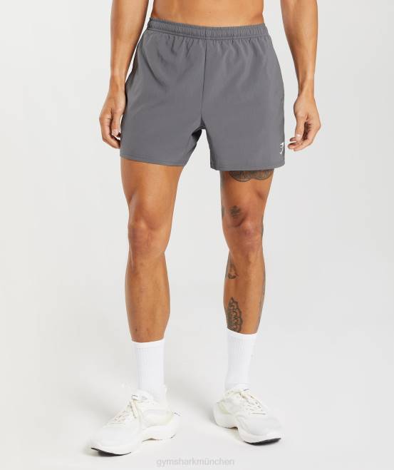 Silhouette grau Kleidung Gymshark Männer Ankunft 5" Shorts 04P8525