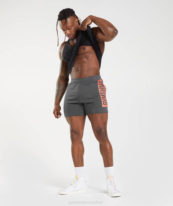 Silhouette grau Kleidung Gymshark Männer auffällige Shorts 04P8532