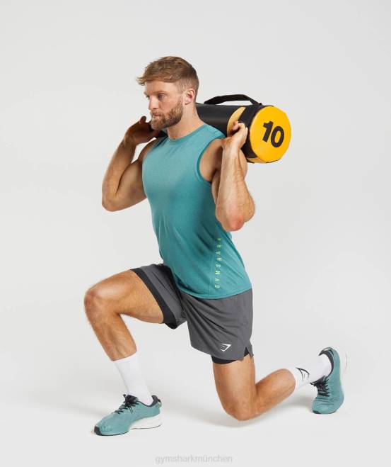Silhouette grau/schwarz Kleidung Gymshark Männer Sport 5