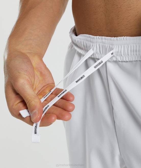 Weiß Kleidung Gymshark Männer Ankunft 5