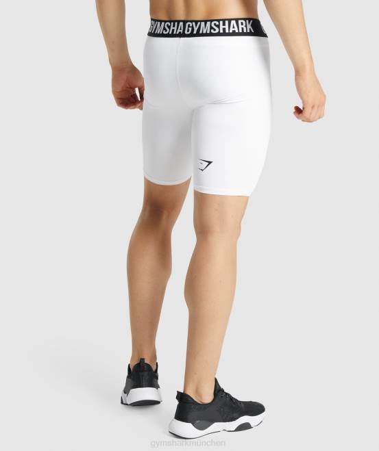 Weiß Kleidung Gymshark Männer Element-Baselayer-Shorts 04P8567