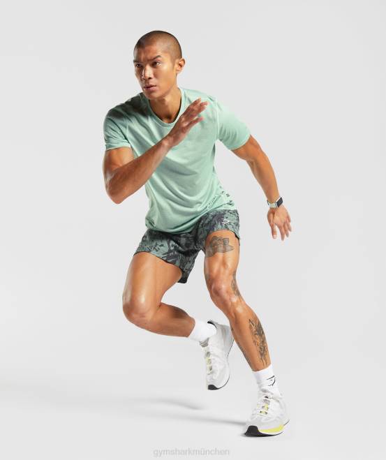 Weidengrün/Schwarz Kleidung Gymshark Männer Sport 5