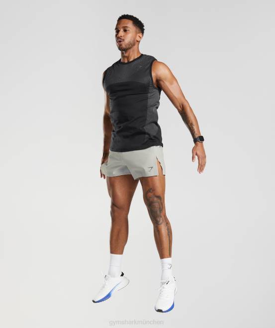 hellgrau Kleidung Gymshark Männer Apex Run 4