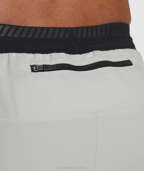 hellgrau Kleidung Gymshark Männer Apex Run 4