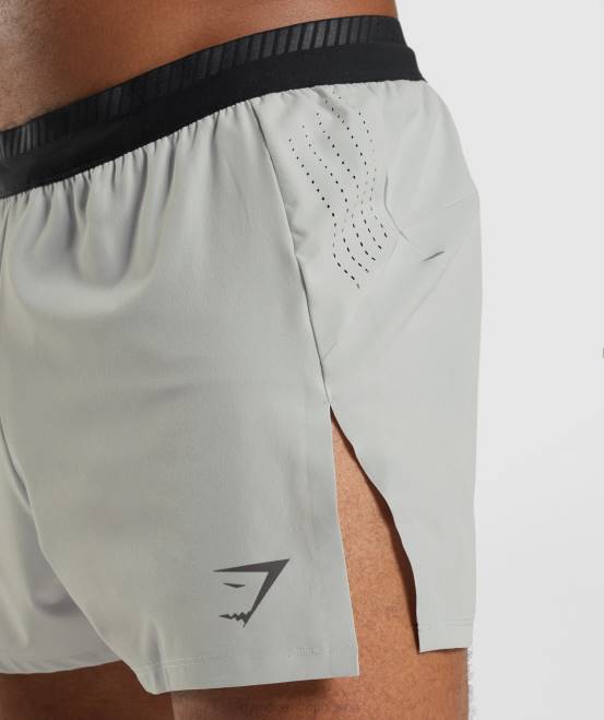 hellgrau Kleidung Gymshark Männer Apex Run 4