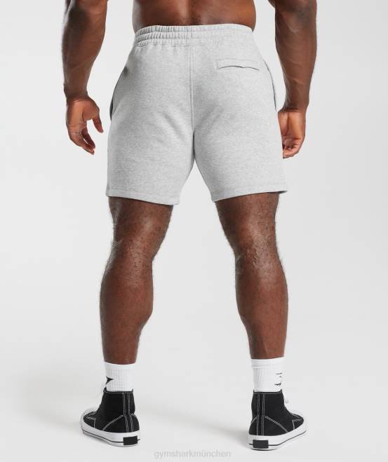 hellgrauer Kernmergel Kleidung Gymshark Männer Retrowave-Shorts 04P8535