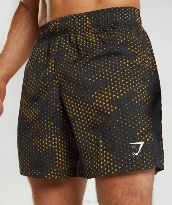 kurkumagelber Aufdruck Kleidung Gymshark Männer Sportshorts 04P8552