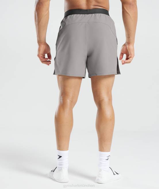 marmorgrau Kleidung Gymshark Männer 315 gewebte Shorts 04P8544
