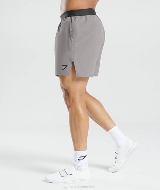 marmorgrau Kleidung Gymshark Männer 315 gewebte Shorts 04P8544
