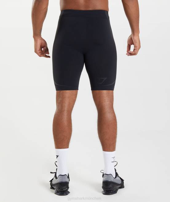schwarz/anthrazit Kleidung Gymshark Männer 315 nahtlose 1/2-Shorts 04P8538