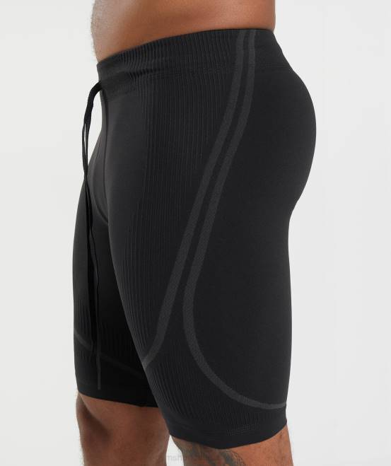 schwarz/anthrazit Kleidung Gymshark Männer 315 nahtlose 1/2-Shorts 04P8538