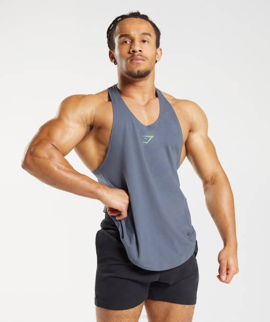 Abendblau Kleidung Gymshark Männer kräftiger Stringer 04P81010