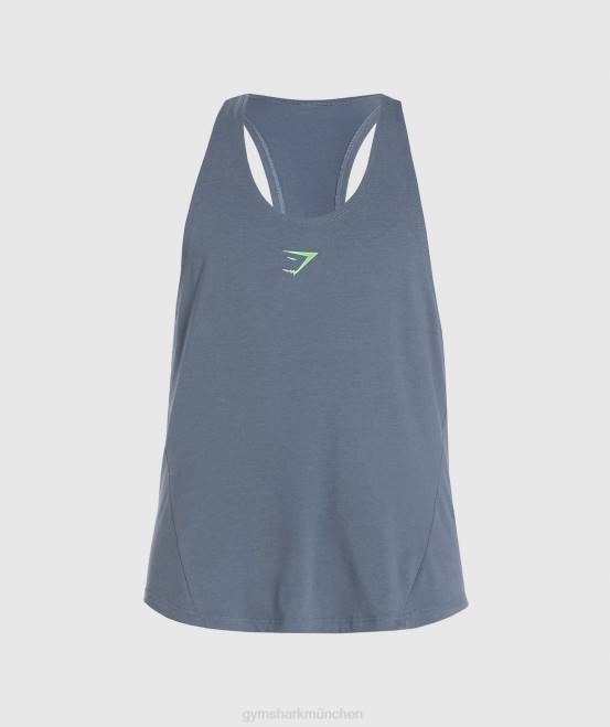 Abendblau Kleidung Gymshark Männer kräftiger Stringer 04P81010