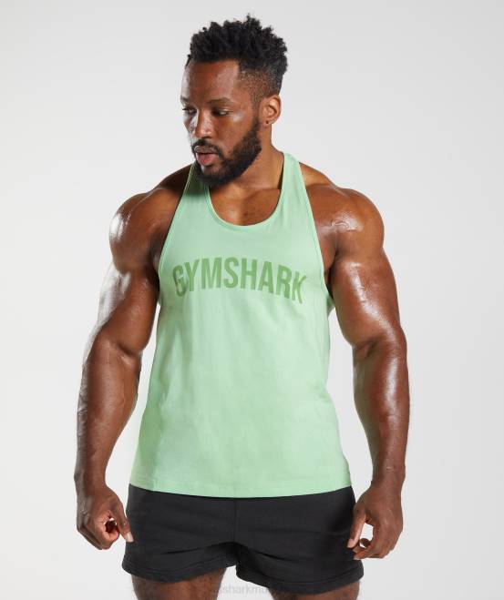 Aloe grün Kleidung Gymshark Männer Power-Stringer 04P81004