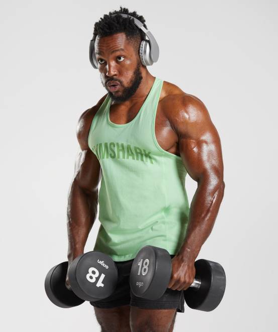 Aloe grün Kleidung Gymshark Männer Power-Stringer 04P81004