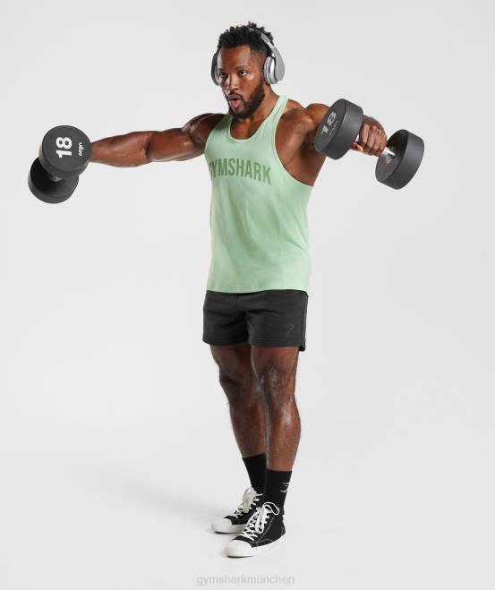 Aloe grün Kleidung Gymshark Männer Power-Stringer 04P81004