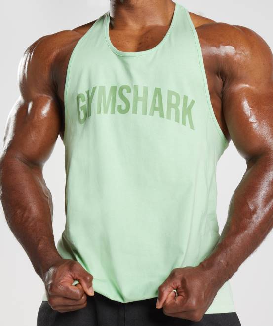 Aloe grün Kleidung Gymshark Männer Power-Stringer 04P81004