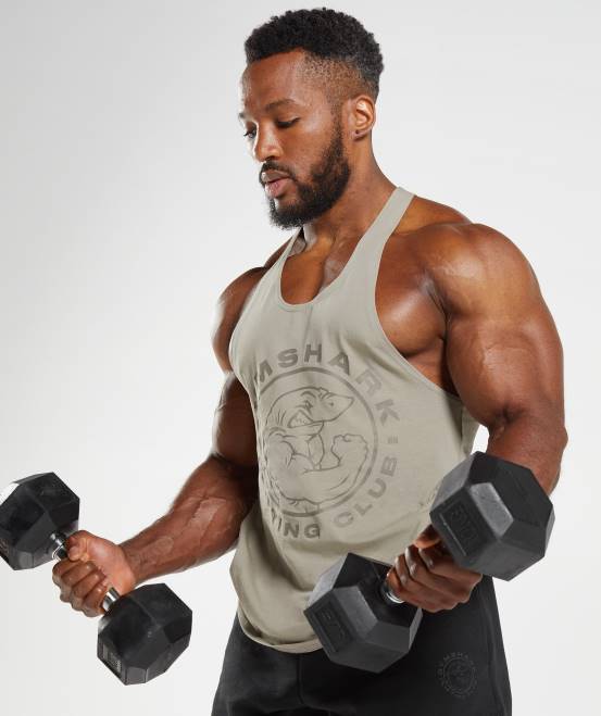 Ecrubraun Kleidung Gymshark Männer Legacy-Stringer 04P81022