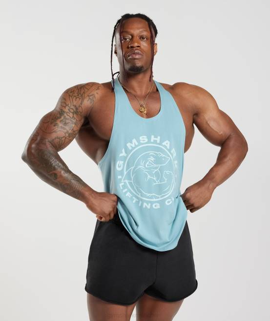 Eisbergblau Kleidung Gymshark Männer Legacy-Stringer 04P81021