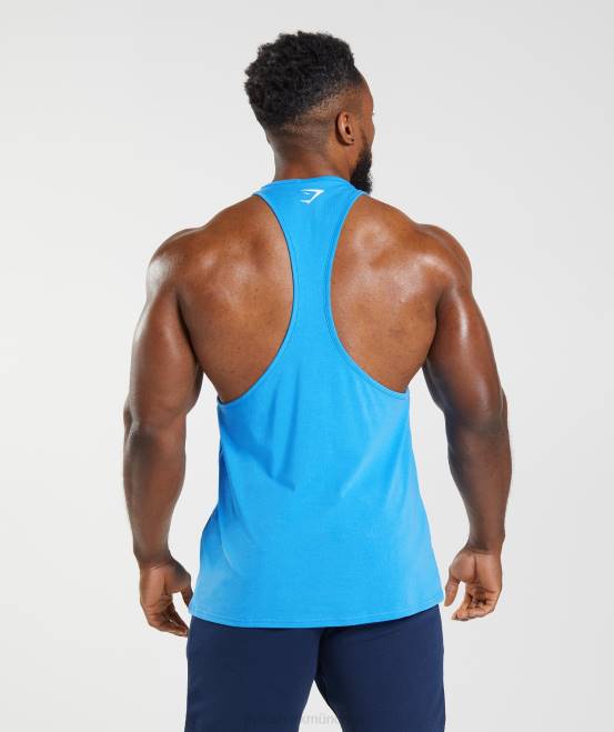 Elektrisches Blau Kleidung Gymshark Männer Slice-Stringer 04P8992