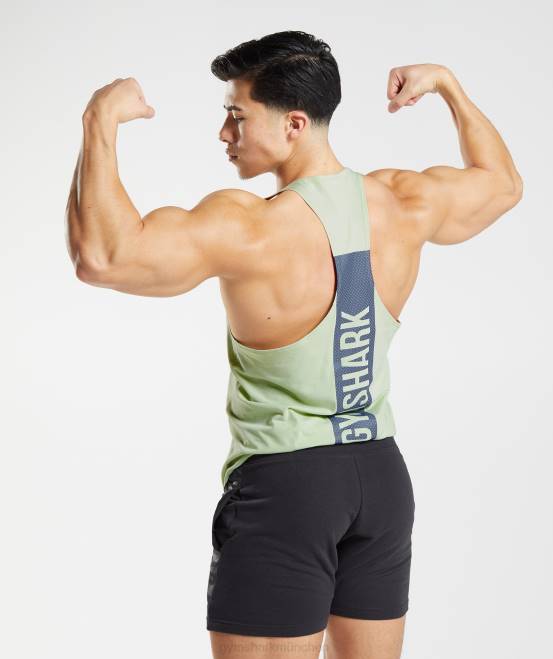 Flora grün Kleidung Gymshark Männer kräftiger Stringer 04P81013