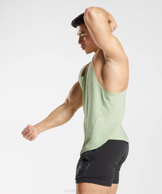 Flora grün Kleidung Gymshark Männer kräftiger Stringer 04P81013