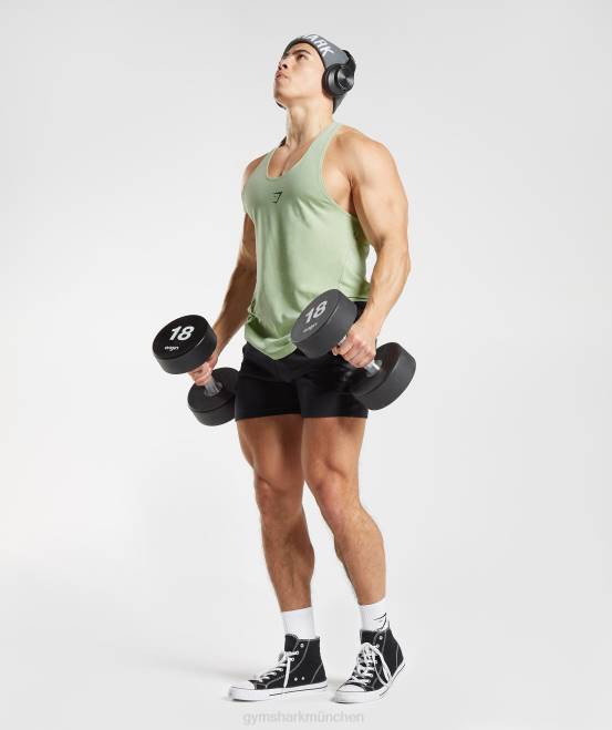 Flora grün Kleidung Gymshark Männer kräftiger Stringer 04P81013