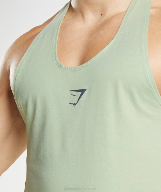 Flora grün Kleidung Gymshark Männer kräftiger Stringer 04P81013