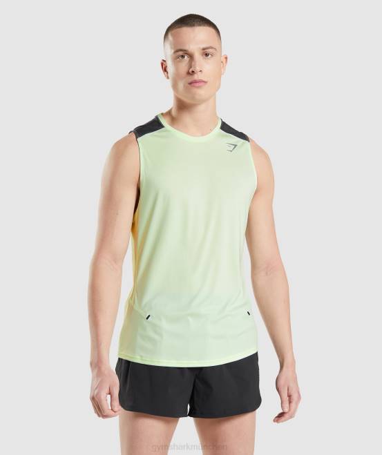 Gurkengrün Kleidung Gymshark Männer Geschwindigkeit entwickeln Tank 04P8909