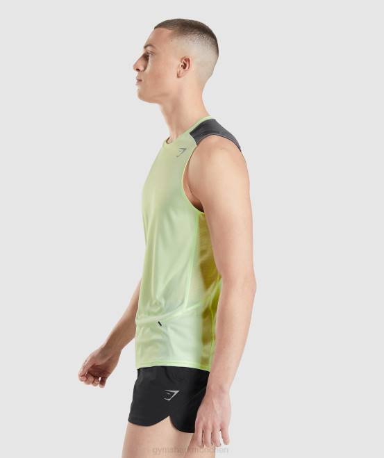 Gurkengrün Kleidung Gymshark Männer Geschwindigkeit entwickeln Tank 04P8909