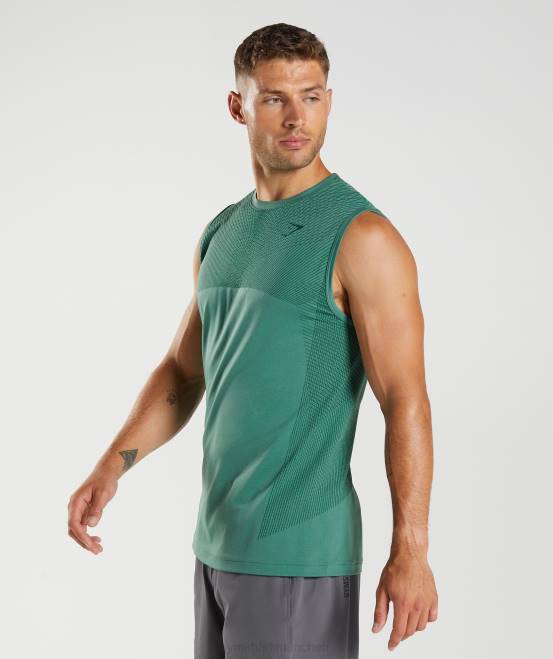 Hoyagrün/Waldgrün Kleidung Gymshark Männer Apex nahtloser Tank 04P8910