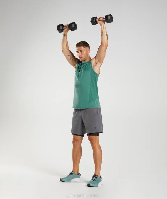 Hoyagrün/Waldgrün Kleidung Gymshark Männer Apex nahtloser Tank 04P8910