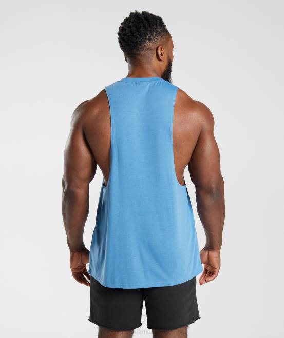 Küstenblau Kleidung Gymshark Männer Legacy-Drop-Arm-Tank 04P8958