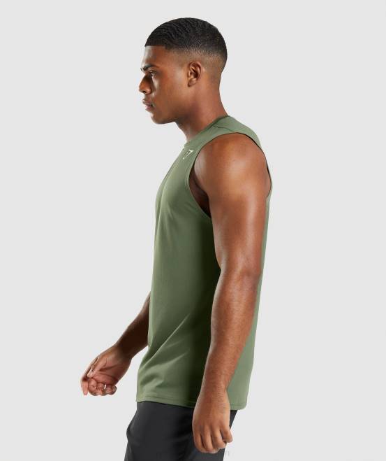 Kernolive Kleidung Gymshark Männer Ankunft ärmelloses T-Shirt 04P8950